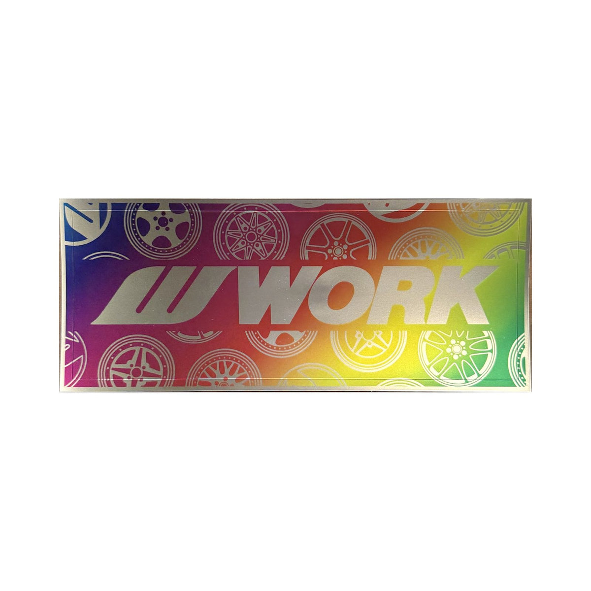WORK Holographic Wheel Sticker - Rainbow