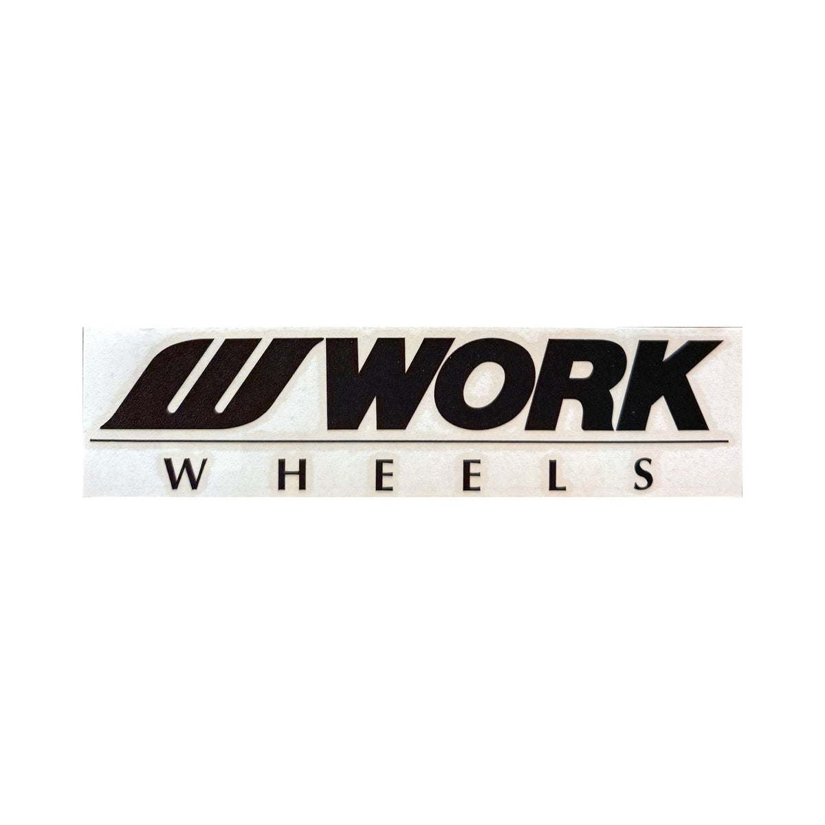 WORK Wheels Die-Cut Decal in black