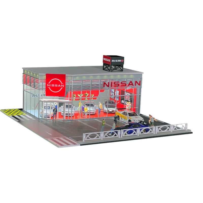 G-FANS 1/64 DIORAMA WITH LED LIGHTS - NISSAN