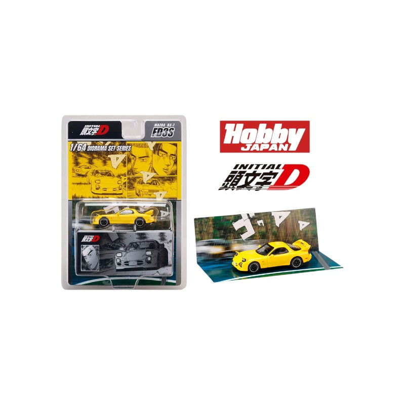 HJ JDM64 1/64 INITIAL D MAZDA RX-7 PROJECT D