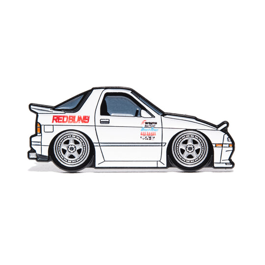 Leen Customs Initial D Mazda RX-7 FC3S white enamel pin