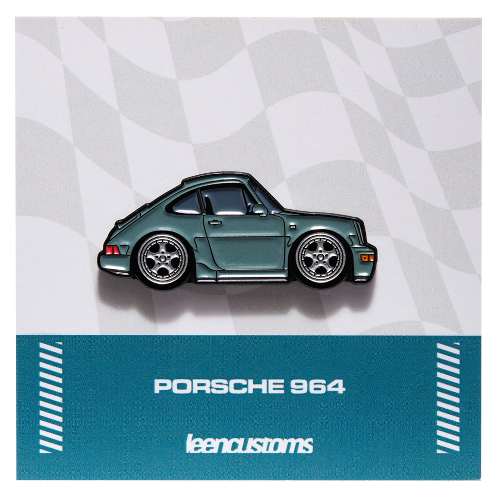 Leen Customs Porsche 964 Sage enamel pin