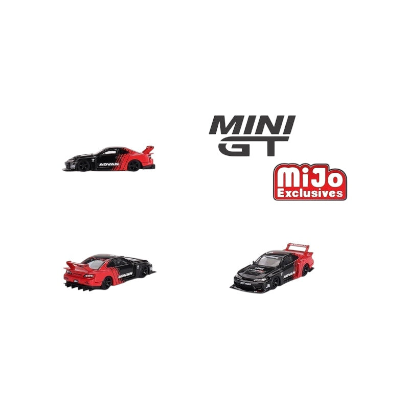 MINI GT 1:64 NISSAN LIBERTY WALK SILHOUETTE S15 SILVIA ADVAN