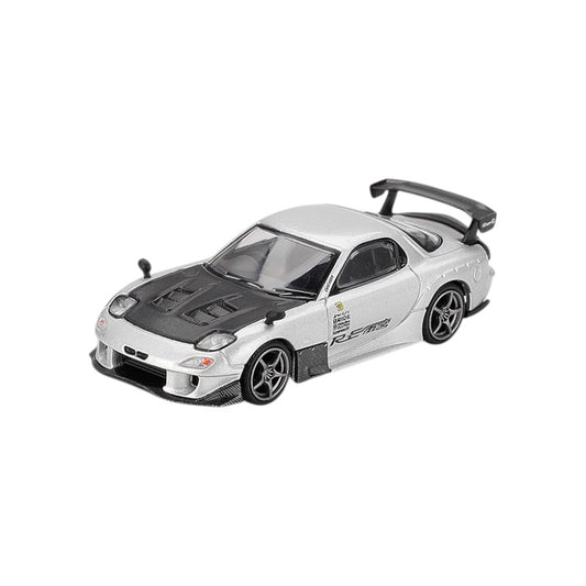 MINI GT 1/64 MAZDA RX-7 RE-AMEMIYA SILVER METALLIC
