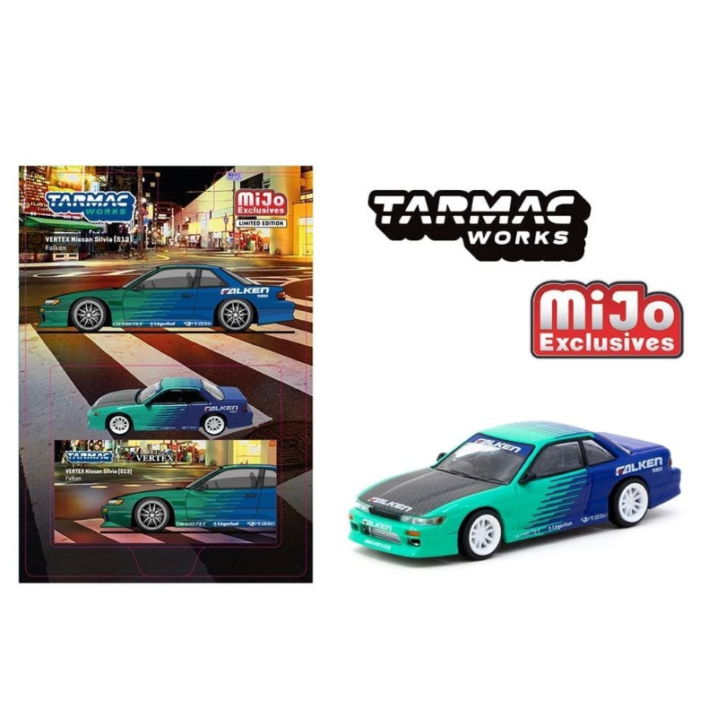 Tarmac Works 1/64 Vertex Nissan Silvia (S13) - Falken