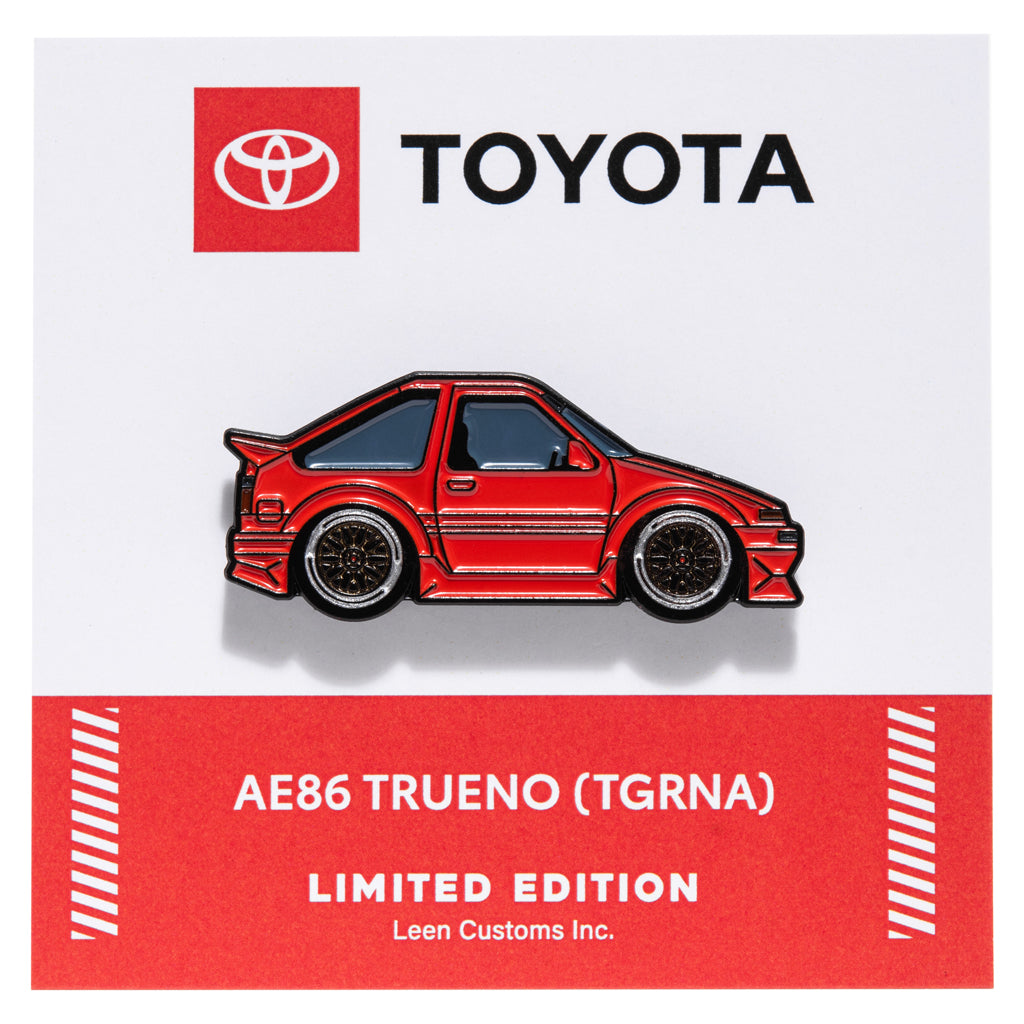 Leen Customs Pin - Toyota AE86 - Red