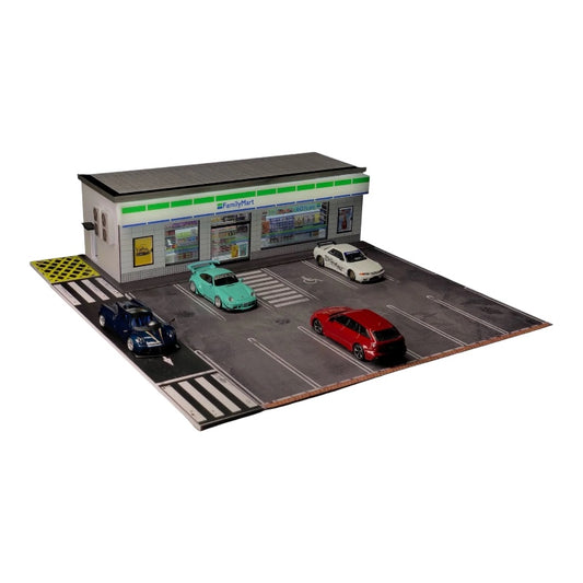 G-FANS 1/64 DIORAMA WITH LED LIGHTS - FAMILY MART