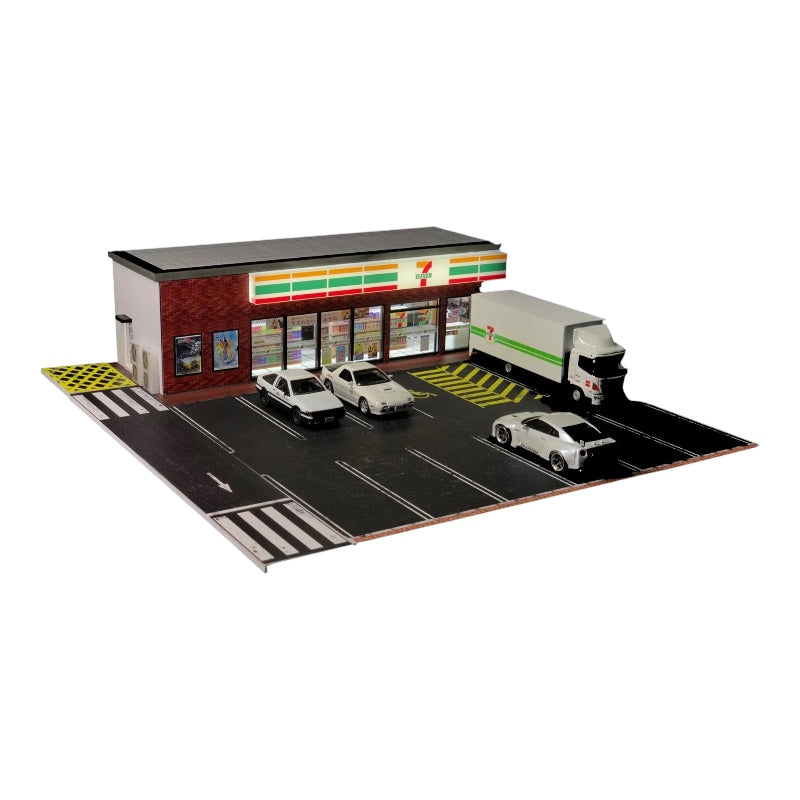 G-FANS 1/64 DIORAMA WITH LED LIGHTS - 7-11