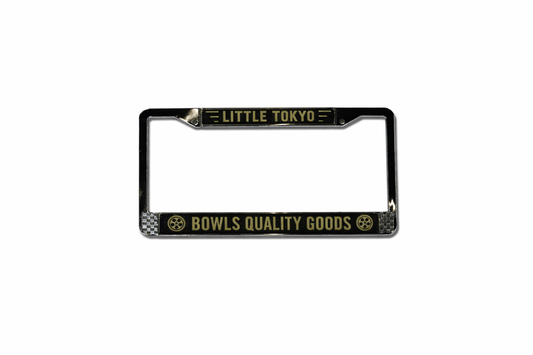 BOWLS QUALITY GOODS LICENSE PLATE FRAME